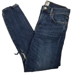 AGOLDE Jeans Womens Size 26 Sophie High Rise Distressed Skinny Cropped Ankle